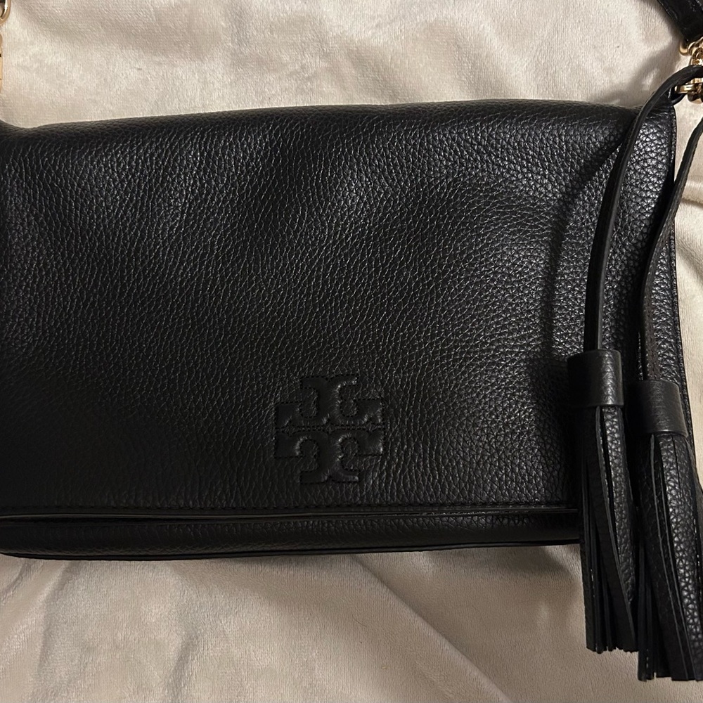 Tory Burch Black Leather Crossbody Bag